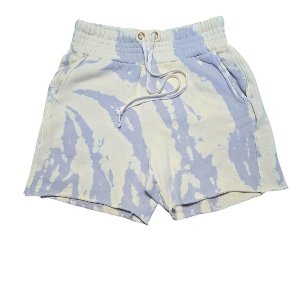 Les Tien Heavyweight Yacht Shorts M Yellow Gray Tie Dye NWOT